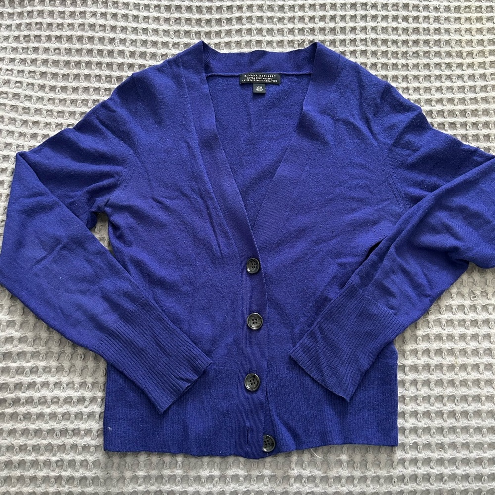 Women's Purple/Blue Cardigan Sweater